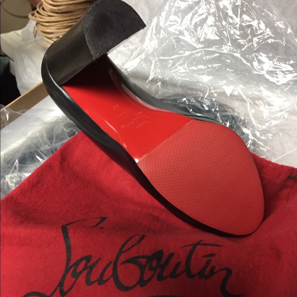 Christian Louboutin Black Heels Size 39 - Picture 5 of 5